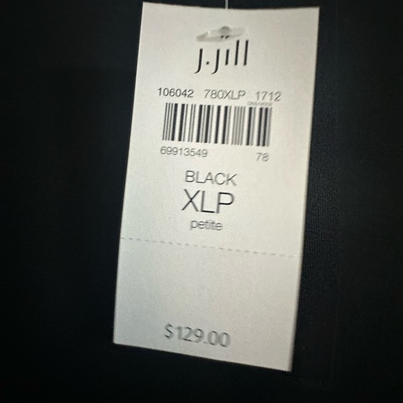 J. Jill Black XL Petite Dress NWT - Picture 4 of 6